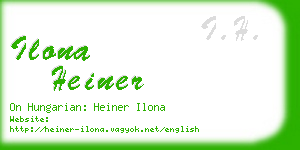 ilona heiner business card